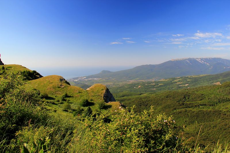 Походы в Крыму - вид на Бабуган-яйлу... 